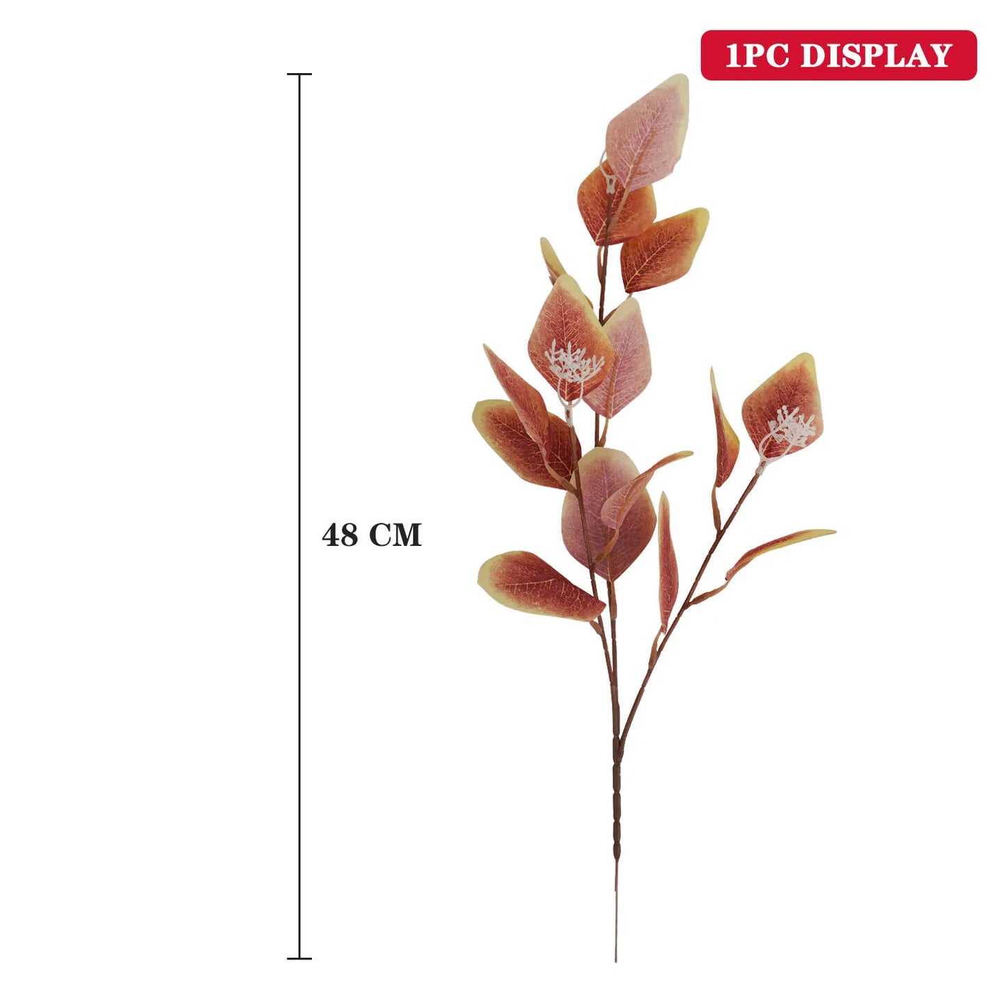 Autumn Artificial Plant Faux Leaves Eucalyptus Long Branch Home Wedding Decoration Silk Flowers Fake Plants Diy Table Decoration