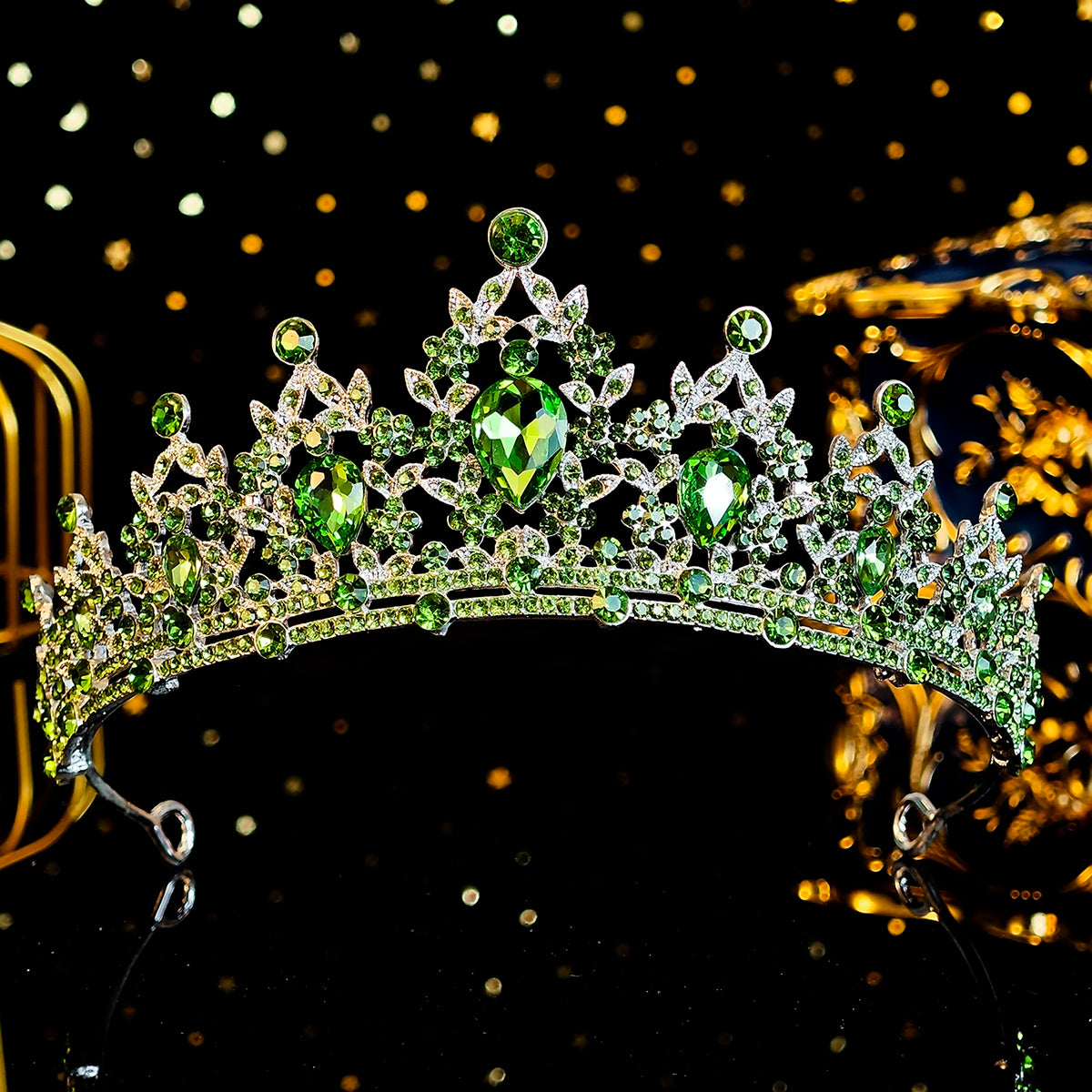 Elegant Crystal Bridal Crown Exquisite European and American Rhinestone Hair Bands Tiara Headpieces Party Jewelry Accessories