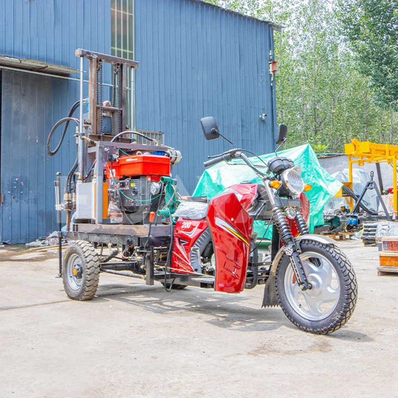 180 meter motorcycle modified gasoline water well drilling rig