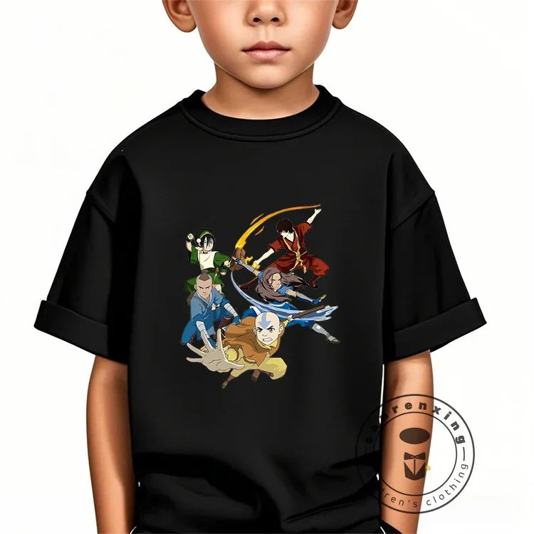 The Avatar 100% Cotton Children's -Shir T Shirt Brands 2025 Kids Spring Clothes Baby Summer Clothes Tops Girls