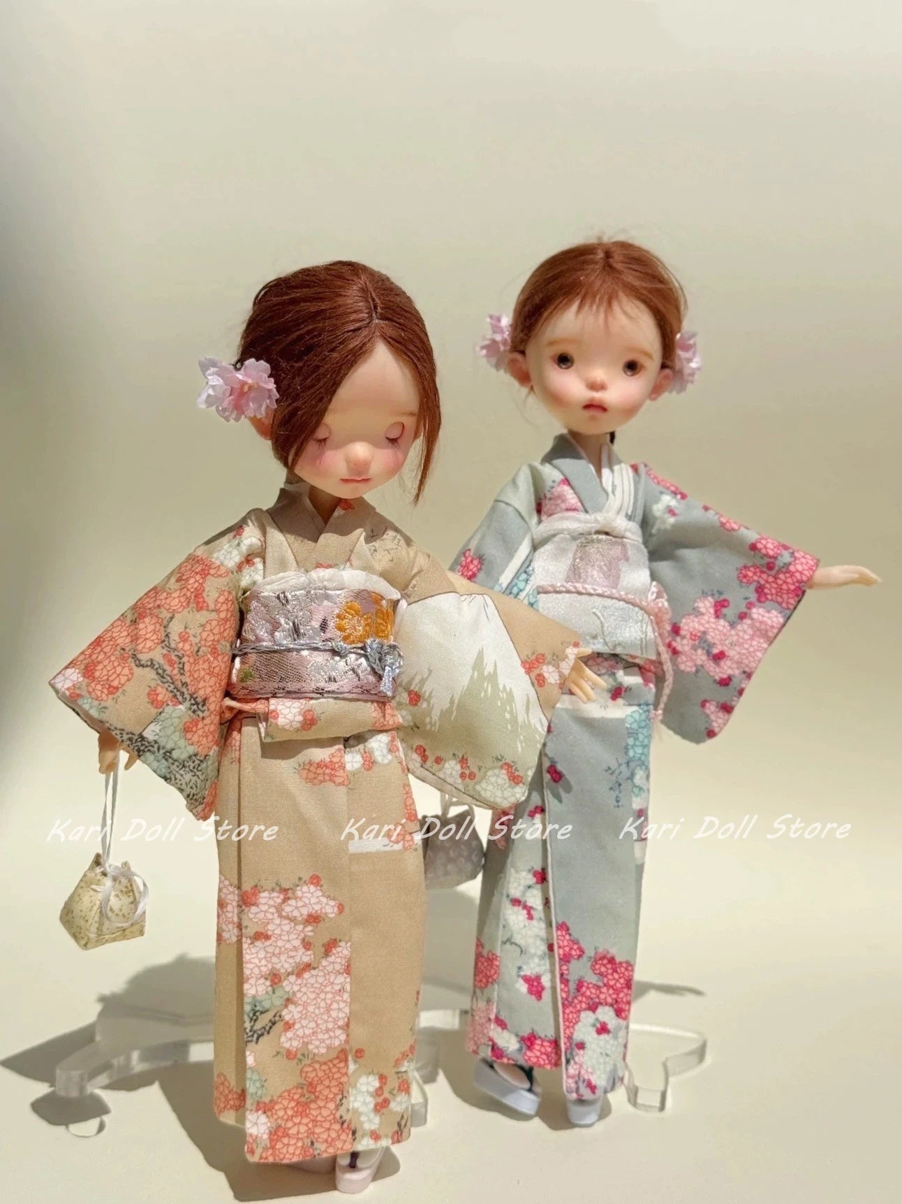 Kari Doll Clothes and skirts 2025 Flower perm master cherry blossom kimono baby suit for Landazz Landoudou Doll