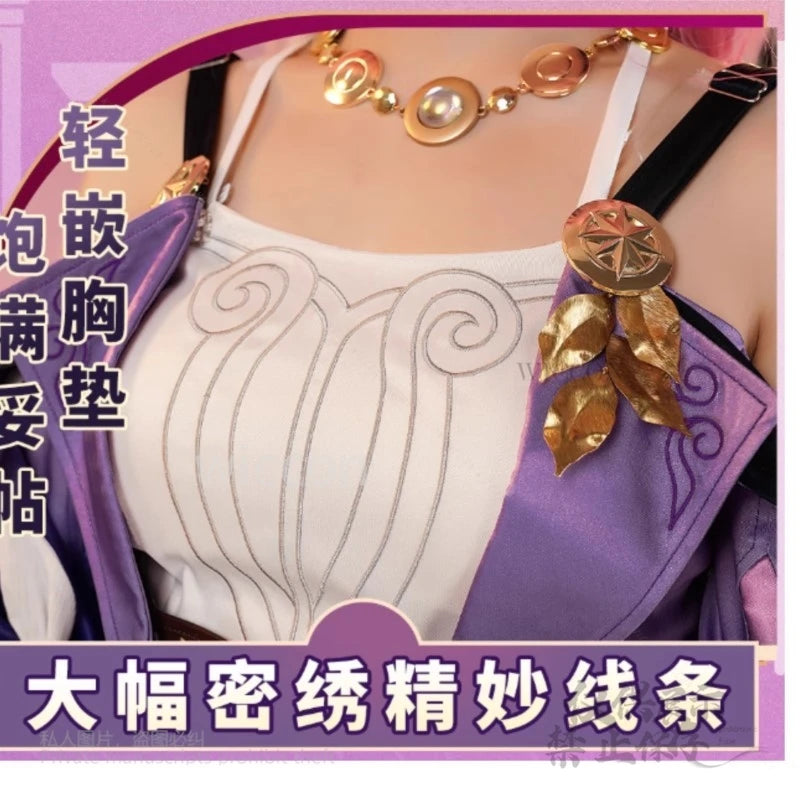 Anime Honkai: Star Rail Cyrene Cosplay Costume Wigs Play Role Clothes Outfits High Quality XL Women Halloween Christmas Party