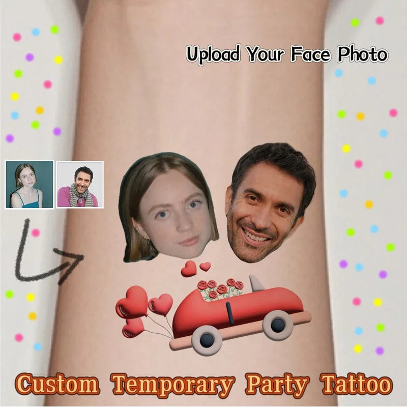 40PCS Customizable wedding temporary tattoo sticker personalized couple lover Proposal Bride groom decoration dressing up marrym