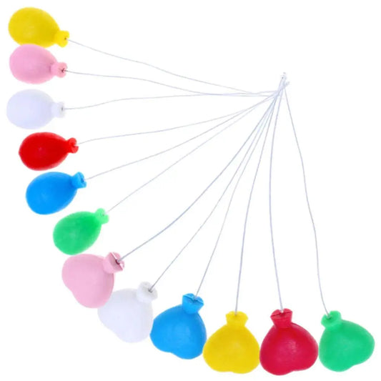 12pcs Mini Colorful Balloon Decorations Micro Landscape Balloons Miniature Cupcake Toppers Toy naments Birthday Party Cake