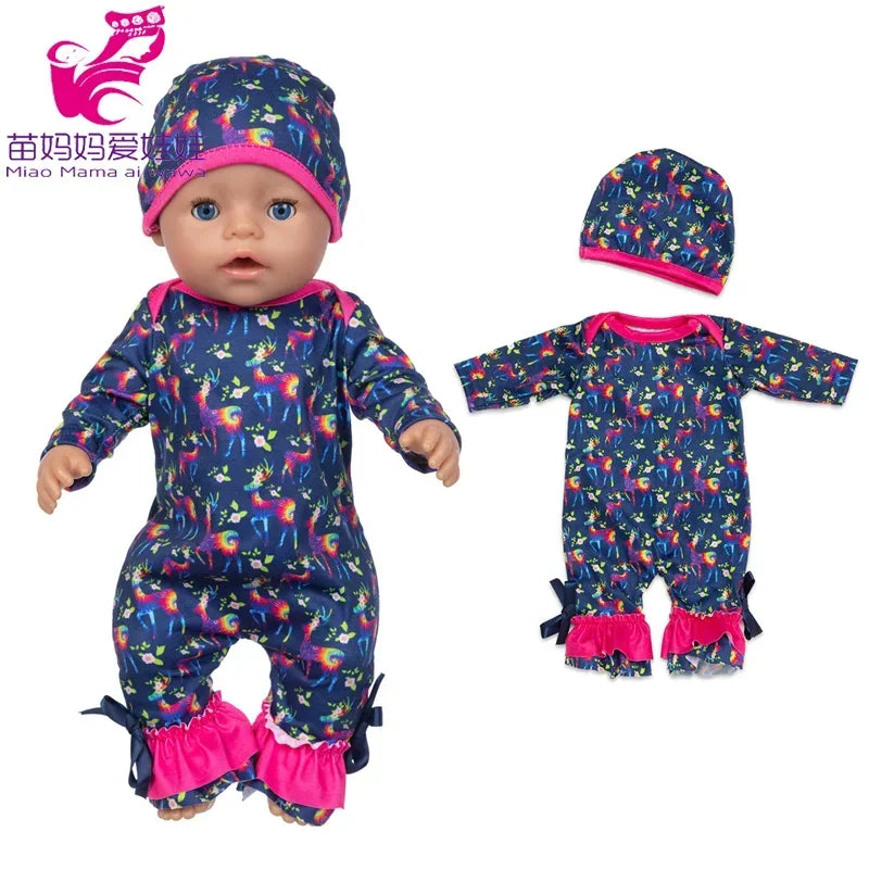Baby New Born Doll Clothes Coat Hooded Sweater for 17 Inch Doll Jacket Toys Doll Wears