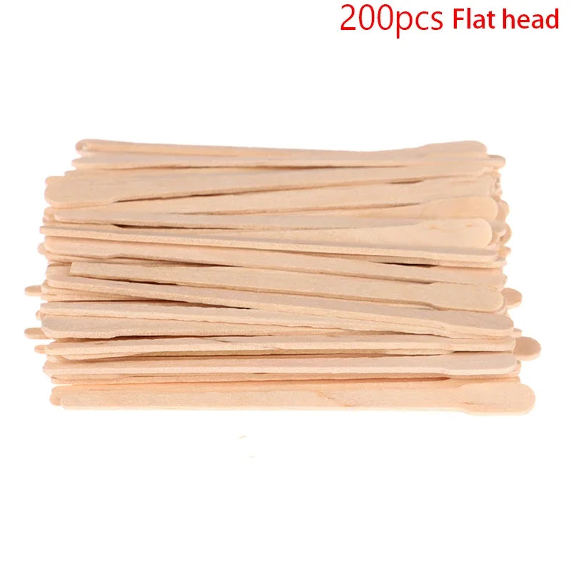 50/100Pcs Wooden Body Hair Removal Sticks for Woman, Wax Waxing, Disposable Sticks, Beauty Toiletry Kits, Wood Tongue Depressor