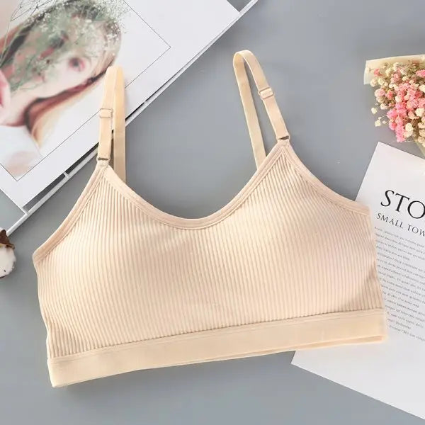 Women Seamless Bras Padded Tube Top Nowire Underwear Female Solid Color Sexy Lingerie Girls Bandeau Crop Top Comfy Intimates