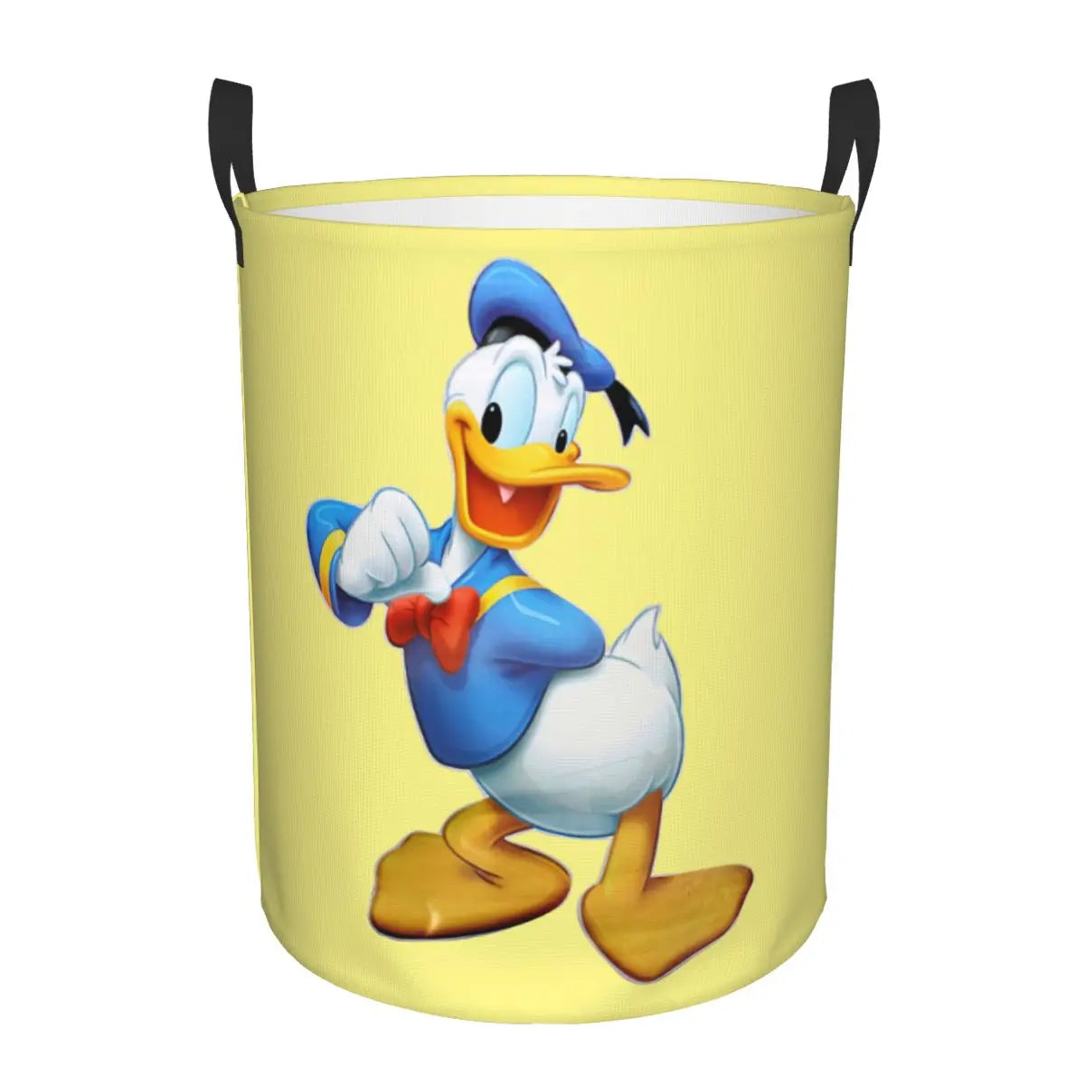 Custom Donald Duck Cartoon Laundry Basket Foldable Large Clothes Storage Bin Baby HamperCustom