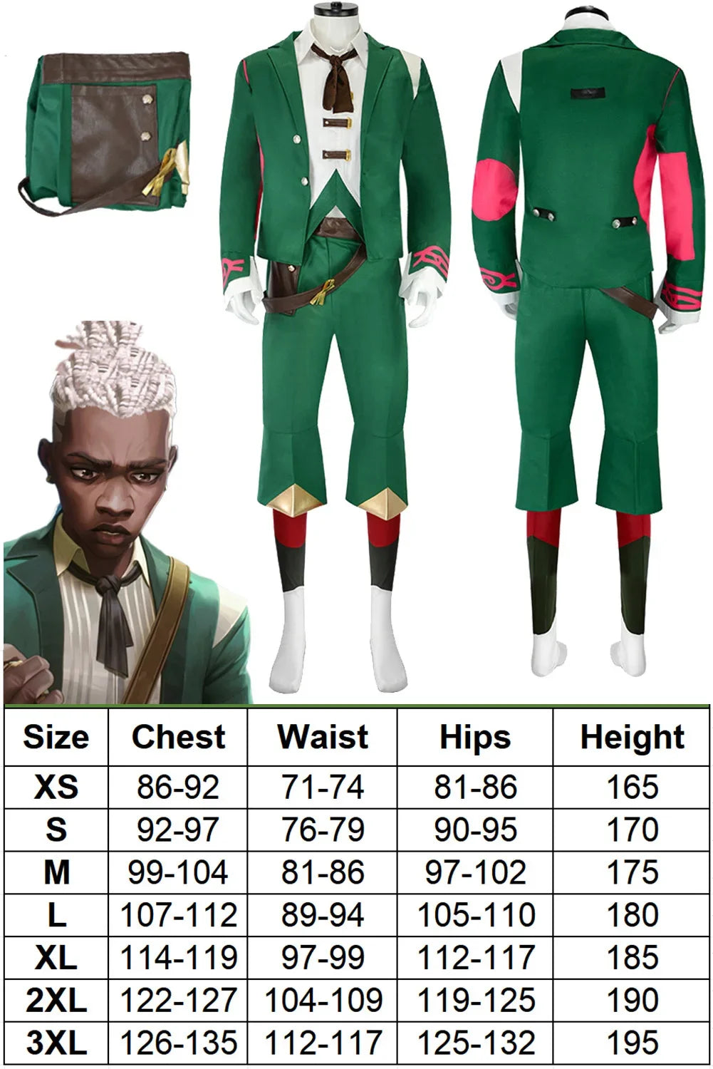 CosplayDisguise Arcane Ekko Cosplay Clothing 2024 Game LoL TV 2 Costume Adult Men Roleplay Male Role Play Fancy Dress Up Party C