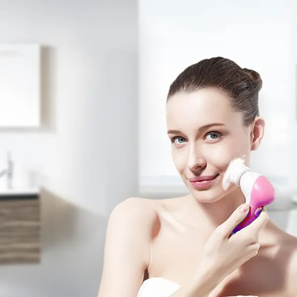 Waterproof Facial Cleansing Brush Face Spin Cleaning Brush Scrubber