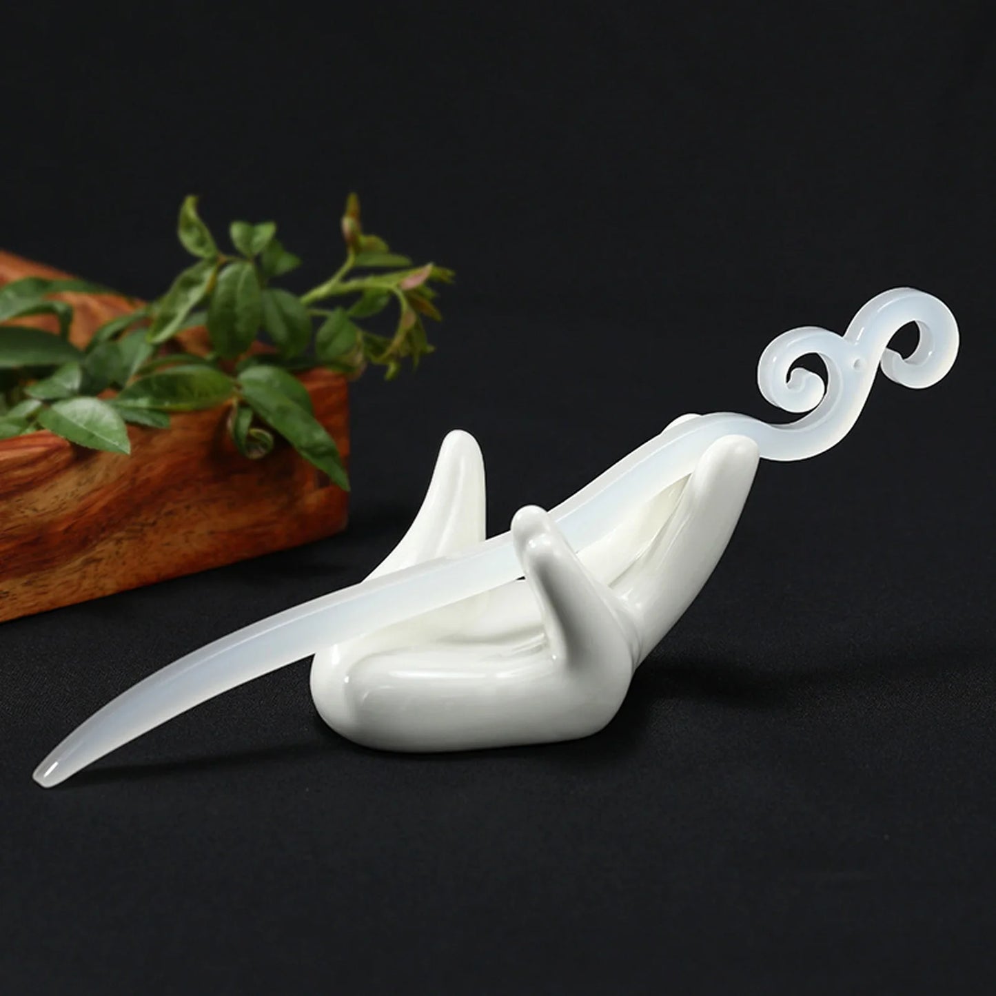 Vintage French Hair Stick Acetate Acid Hair Pin Side Clips Women Girls Ponytail Holder Hair Accessories DIY Retro Hairstyle Tool