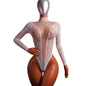 1 x Sexy bodysuit—an elegant lace and sheer mesh cutout design, perfect for lingerie parties or Valentine's Day dates.