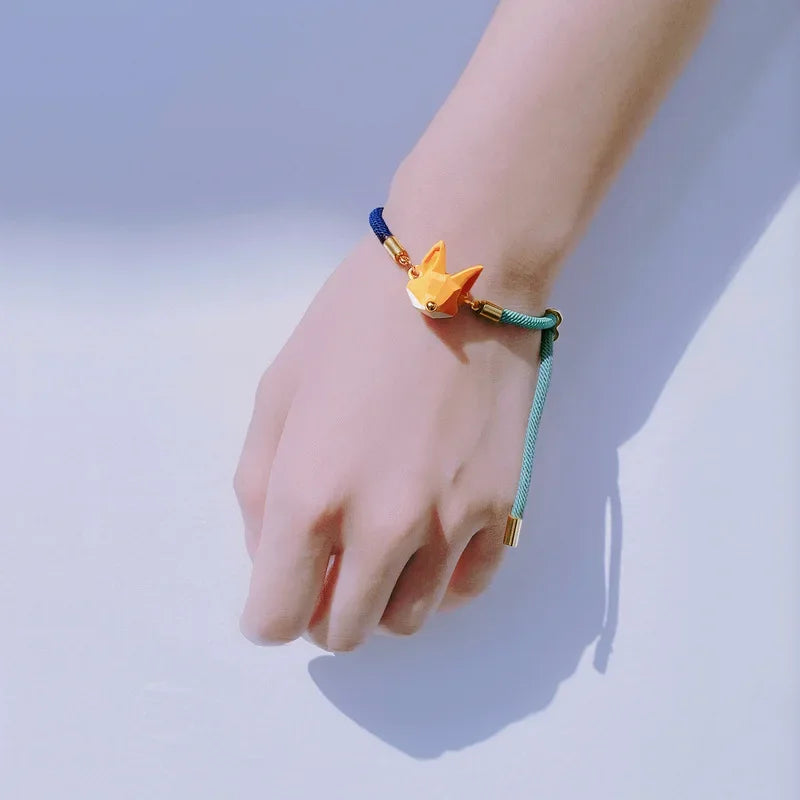 Disney Zootopia Necklace Kawaii Nick·Wilde Bracelet Multi-colored Woven Bracelet Accessories Little Fox Jewelry Christmas Gift