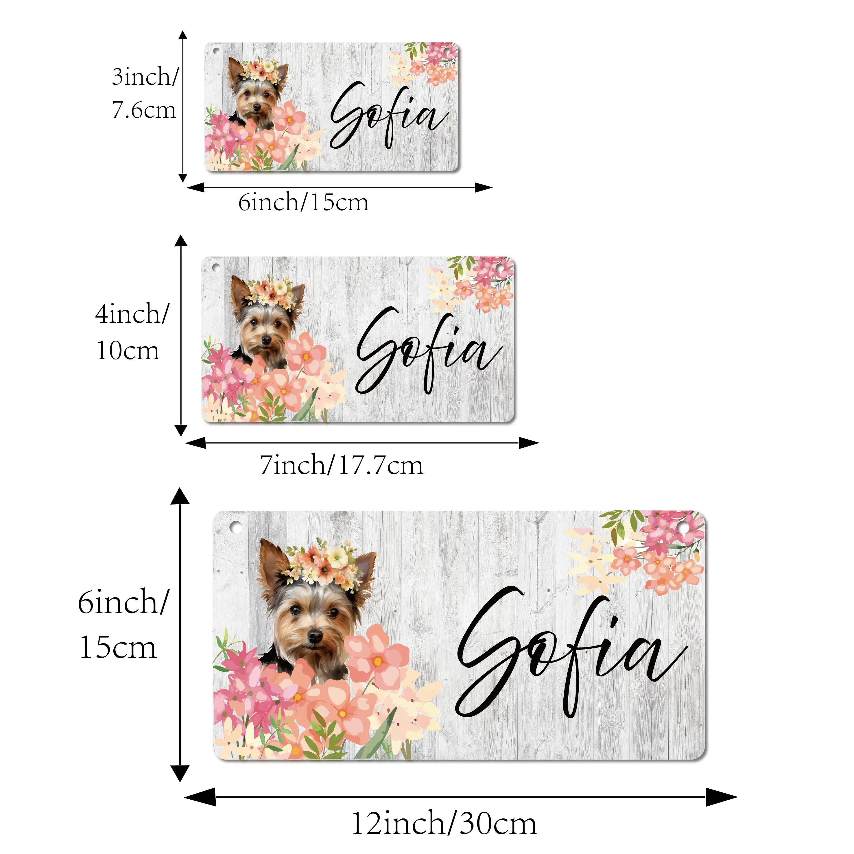 1PC Gorgeous Customized Name Tag Color Wall Hanging Sign For Living Room Decor