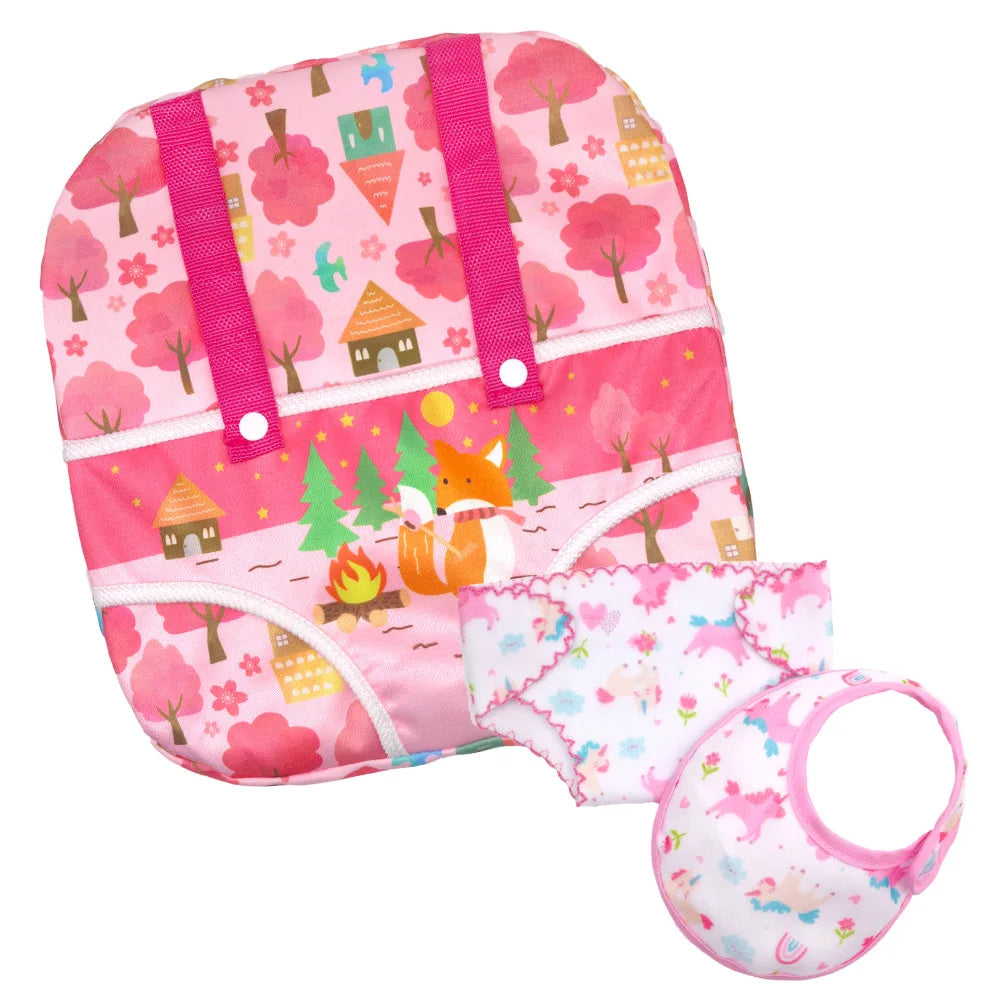 14-18 Inch Newborn Baby Doll Underwear Set Baby Doll Diapers and Bibs Underpants Doll Clothes Accessories