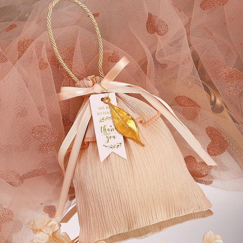 5pcs new gift bag candy biscuit packaging bag wedding birthday party baby shower cloth gift packaging bag gift for guests