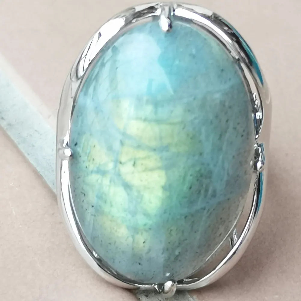Labradorite Bead Ring  PWB1018