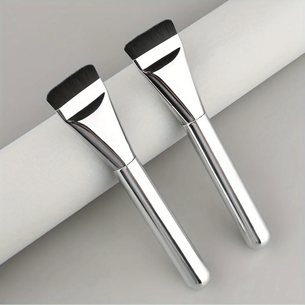 Multi-Use Foundation Brush - Nylon Bristle, Flawless Skin, Ergonomic Handle, Travel Friendly