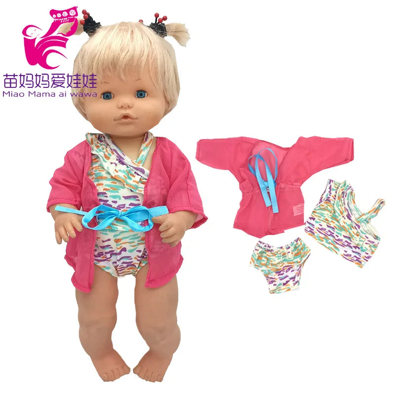 16 Inch Nenuco Doll Clothes T-shirt Short  for 40cm Ropa Y Su Hermanita 38cm Baby Doll Fashion Denim Shorts