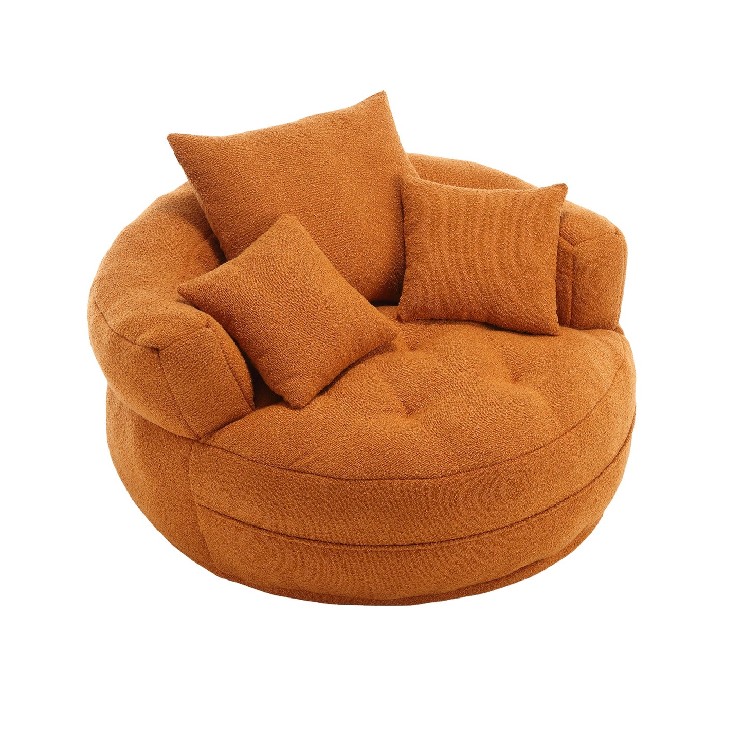 Chenille Sponge single sofa,No Assembly Required,Fluffy Modern Sleeper