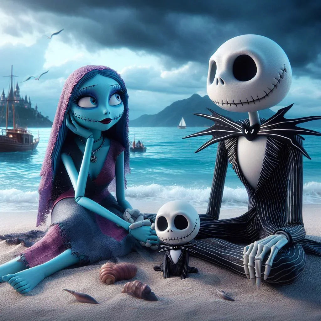 Disney 5D Diamond Embroidery Jack Rhinestone Pictures Painting Cartoon Full Drill Mosaic Nightmare Before Christmas Holiday Gift