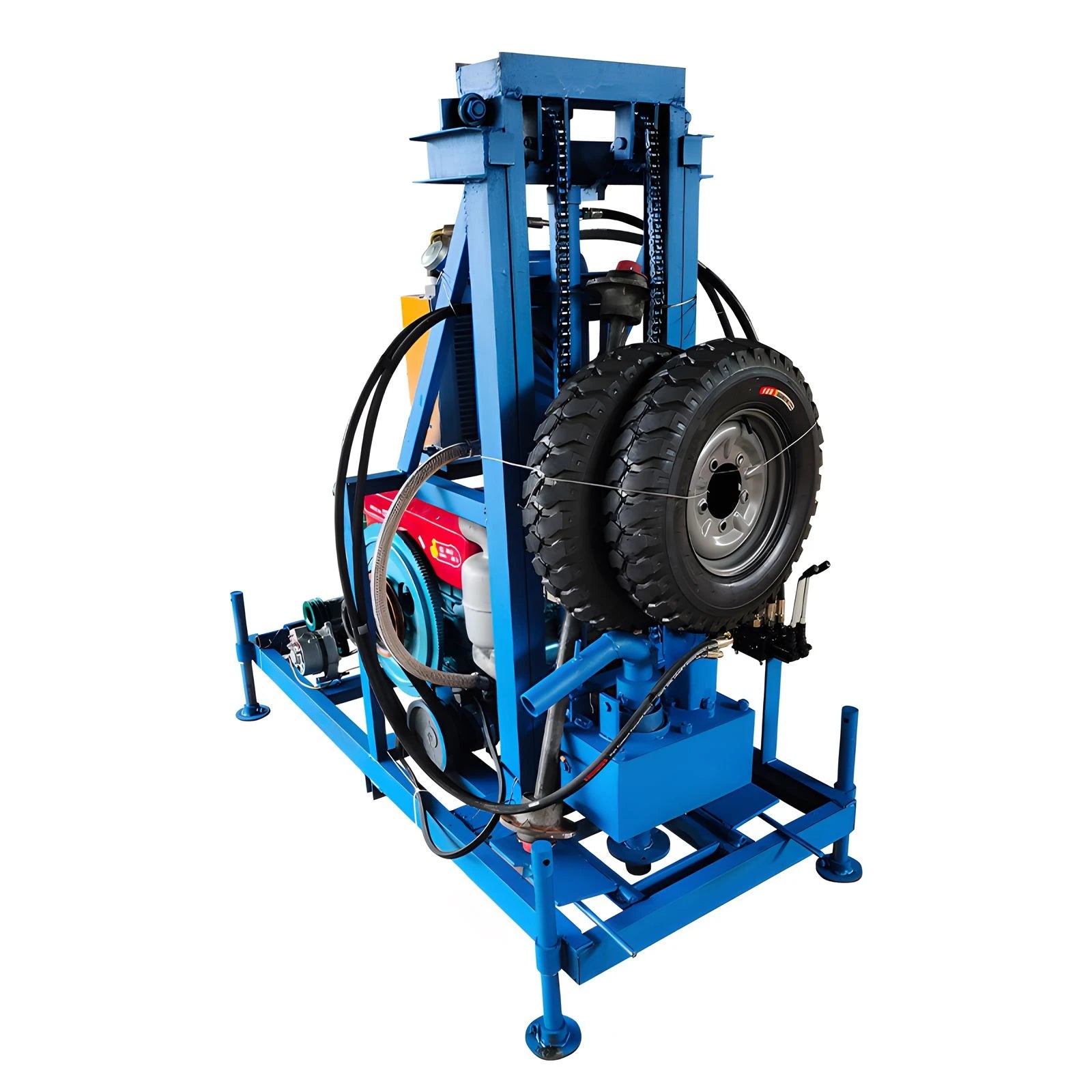 Factory sales of diesel hydraulic drilling rigs, 100m ultra-deep water well drilling rigs