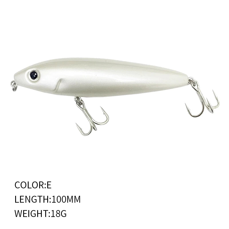 17g 100mm Floating Pencil Fishing Lure Surface Walk the Dog Artificial Bait for Saltwater Skitter Walk Topwater Fishing Supplies