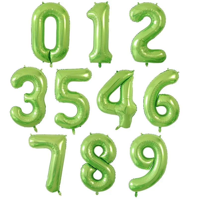 50pcs 40Inch Birthday Balloons Foil Helium Number Balloon 0-9 Birthday Wedding Party Decoration Baby Shower Figures Air Globos