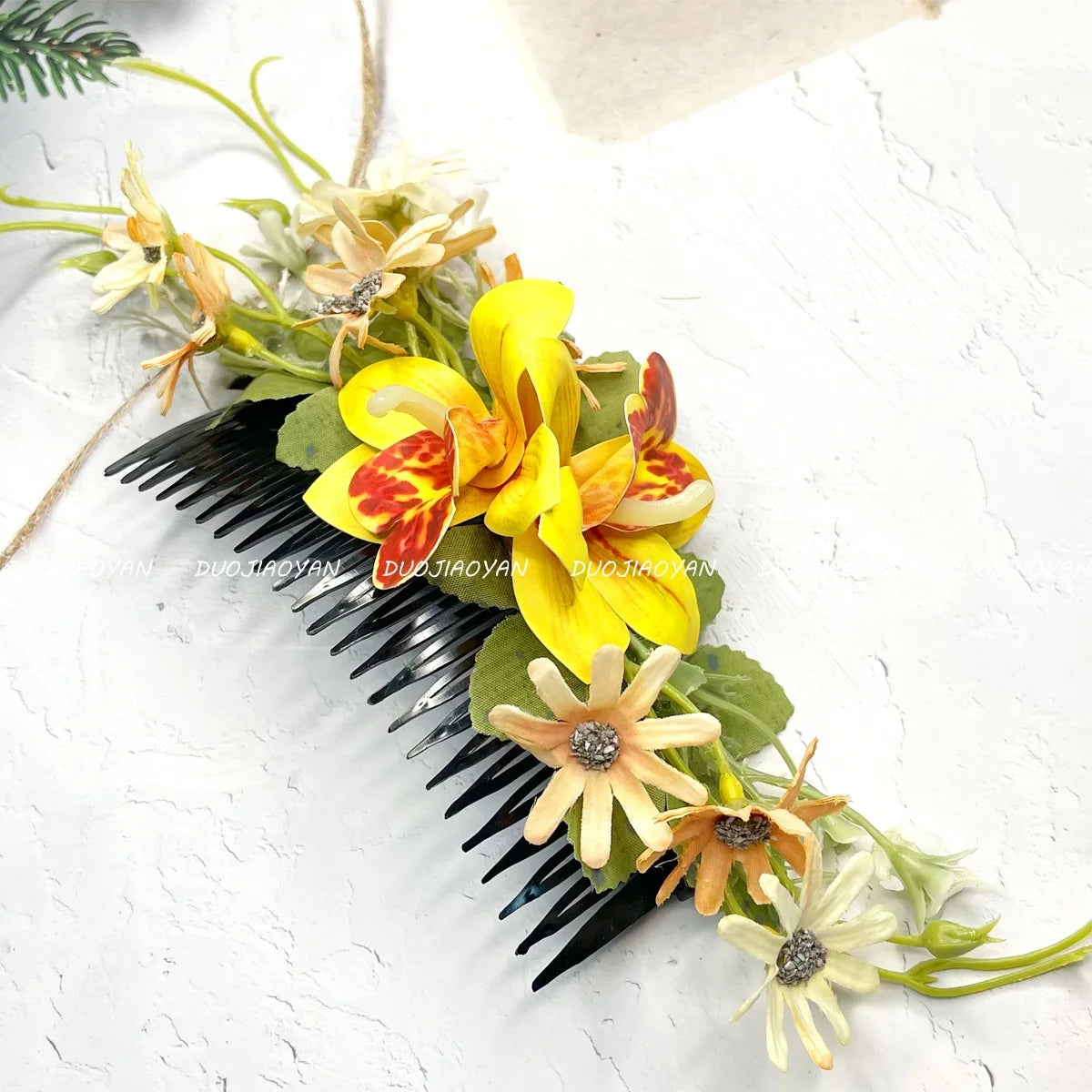 YHJ Beautiful Flowers Hair Pin Party Wedding Performance Bridesmaid Hair Combs Hair Clips for Women Girls