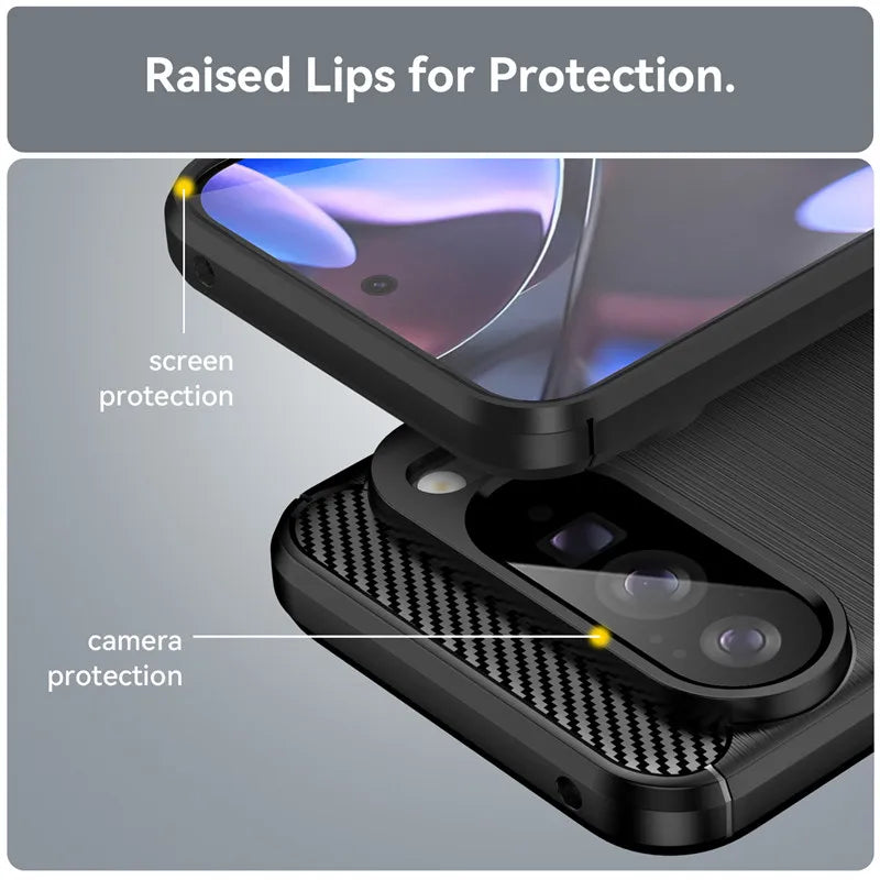 For Google Pixel 10 Pro XL Case Google Pixel 10 Pro XL 5G Cover Shockproof Luxury Silicone Brushed TPU Protective Phone Cover