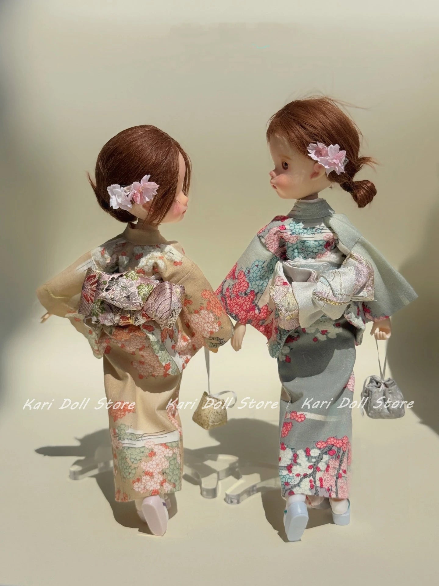 Kari Doll Clothes and skirts 2025 Flower perm master cherry blossom kimono baby suit for Landazz Landoudou Doll