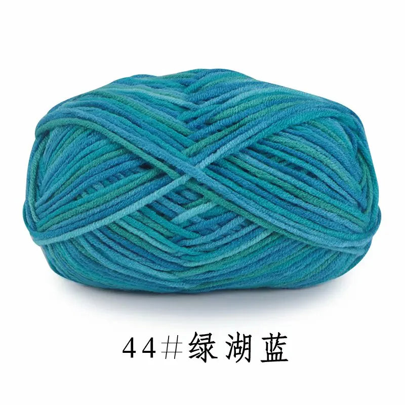 5Strands 2.5mm Colorful Soft Cotton Baby Knitting Wool Yarn Crochet Craft  Crochet Fancy Yarn Hand Knitting Sweater Baby Clothes