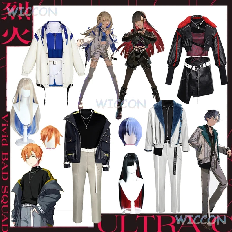 Project Sekai Colorful Stage ULTRA C Kohane An Akito Toya Cosplay Costume Wig Cover Rekka Outfit VBS Uniforms Team Rolpleay Suit