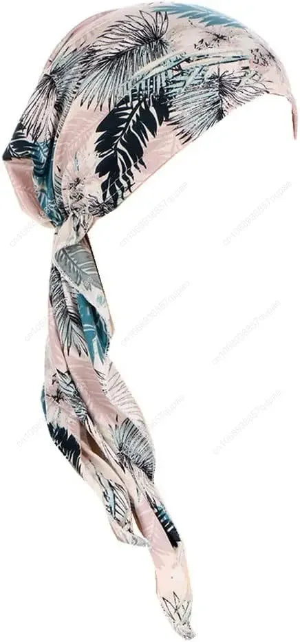 Pre-Tied Bandana Turban Hat Chemo Cancer Headscarf Headwraps Headwear for Women Hair Cover Hat