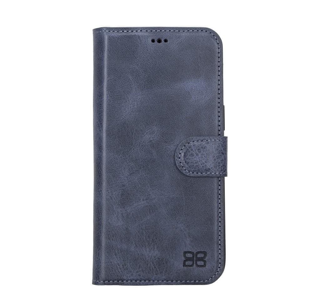 Apple iPhone 14 Series Detachable Leather Wallet Case Darker Color -