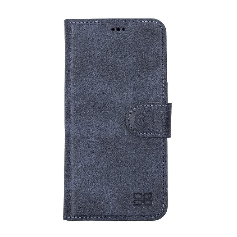 Apple iPhone 14 Series Detachable Leather Wallet Case Darker Color -