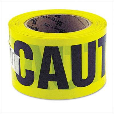Great Neck 10379 Caution Safety Tape- Non-Adhesive- 3" x 1000