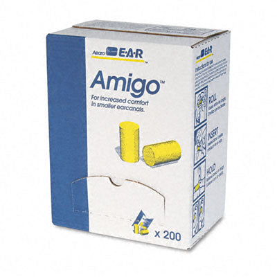 3M 3101103 Classic Small Ear Plugs in Pillow Paks  PVC Foam  Yellow  2