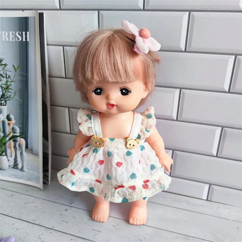1PC Lovely Maid Outfit Suit Dress Clothes for 25cm Mellchan Baby Doll Accessories Fit 1/6 BJD Doll Girls DIY Gifts