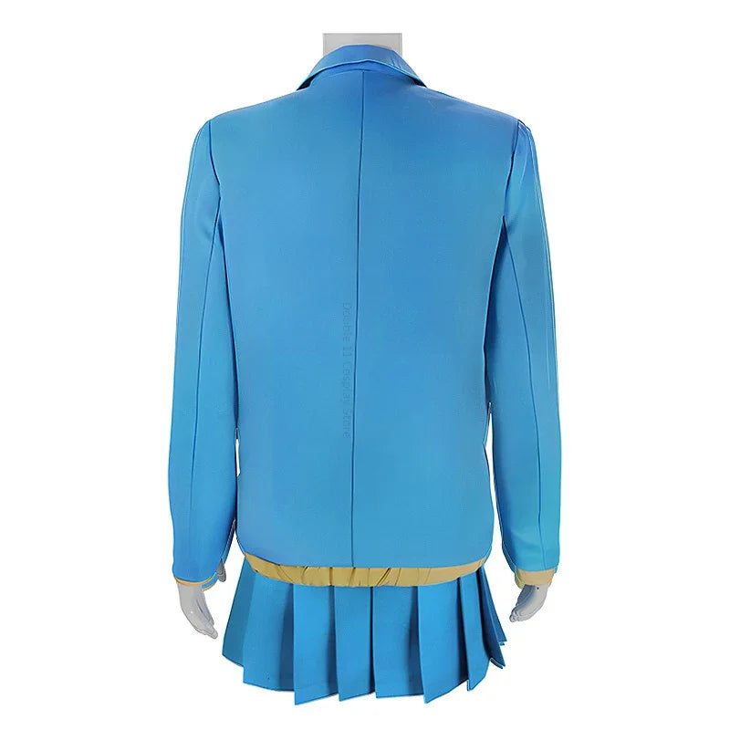 New 2026 Anime Blue Box Chinatsu Kano Cosplay Costume Women Coat Shirt Skirt Set School Uniform Halloween Clothes Outfit