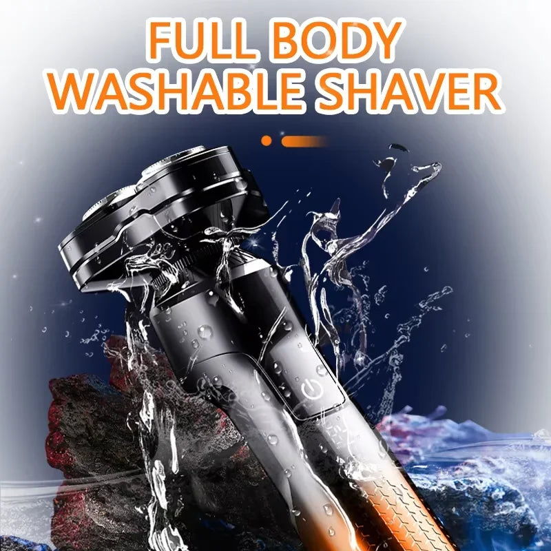 Kemei Electric Shaver Washable Rechargeable Electric Razor Shaving Machine Men Body Hair Beard Trimmer Wet-Dry Use Waterproof