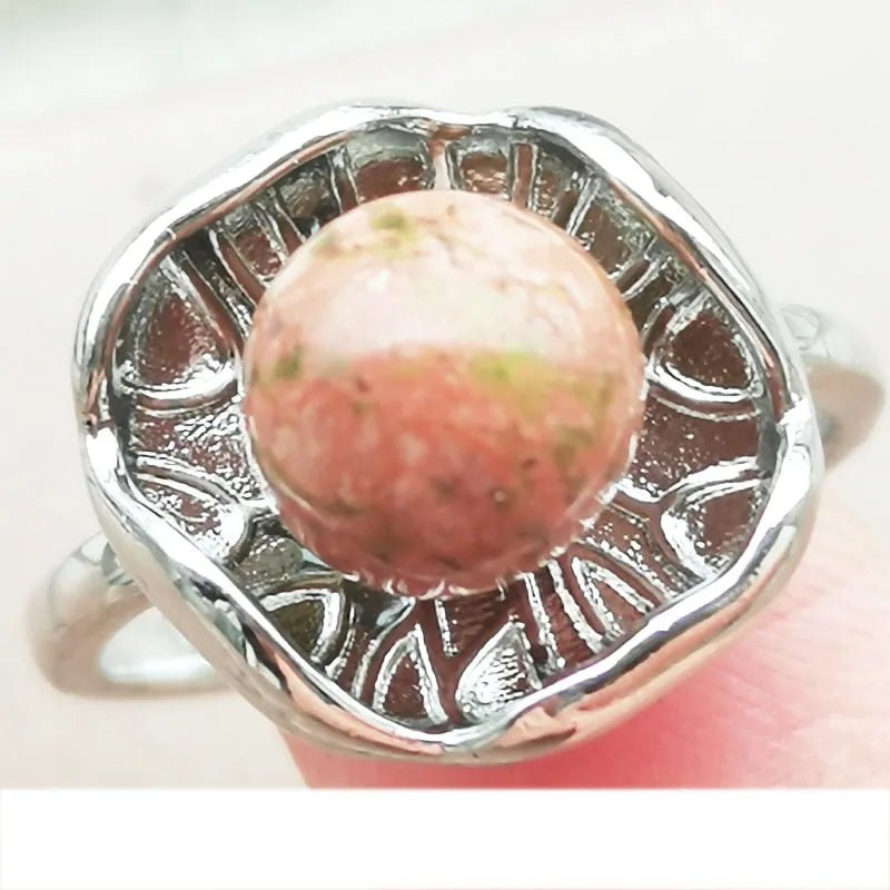 Aventurine Round Bead Ring WB1110