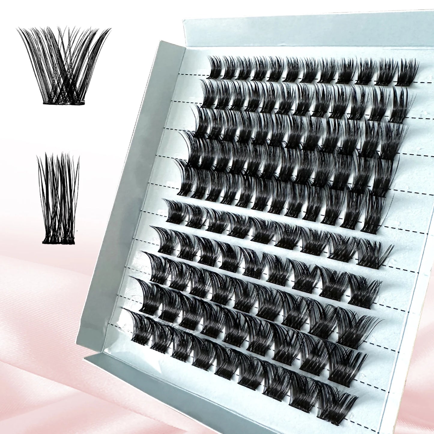 Mixed DIY Eyelash Segmented Eyelashes Faux Mink Lashes Very Softer Natural Reusable Large Box Affordable Package