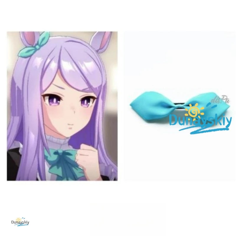 Mejiro McQueen Cosplay Purple Long Wig Umamusume Pretty Derby with Ears Tail Heat Resistant Synthetic Hair Women Party Comic Con