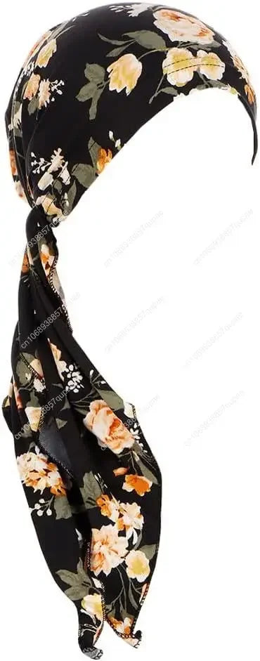 Pre-Tied Bandana Turban Hat Chemo Cancer Headscarf Headwraps Headwear for Women Hair Cover Hat