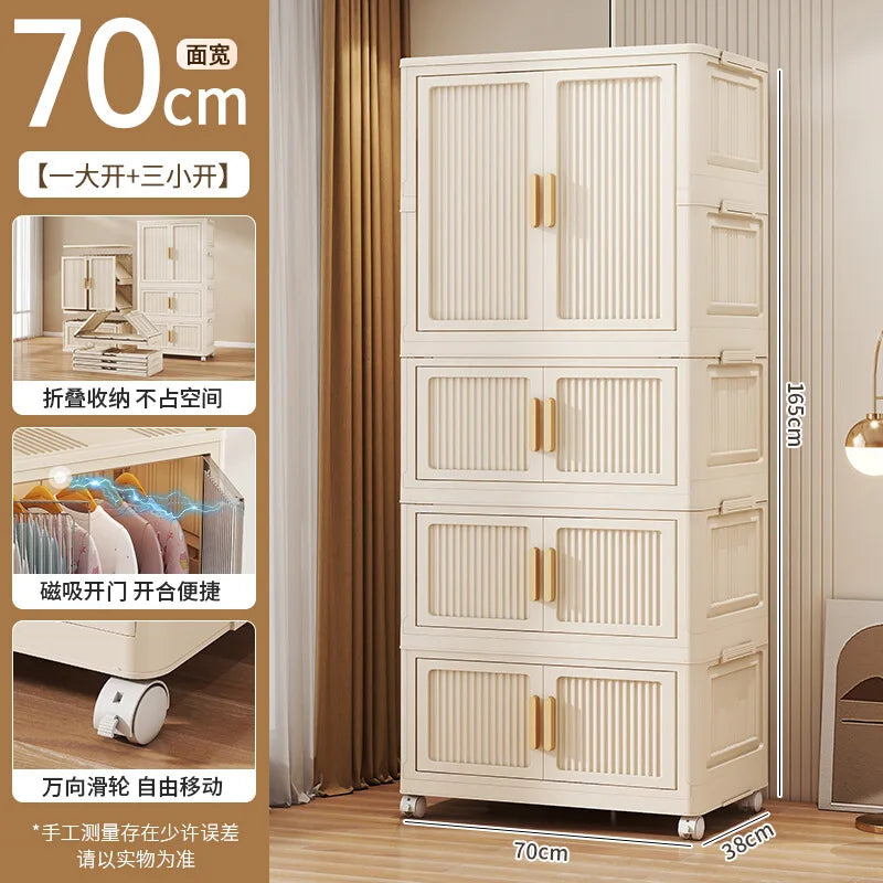 Wardrobe Clothes Closet Bedroom Furniture Storage Cabinet Foldable Wardrobe Plastic Cabinet Armario De Ropa Storage Cabinet