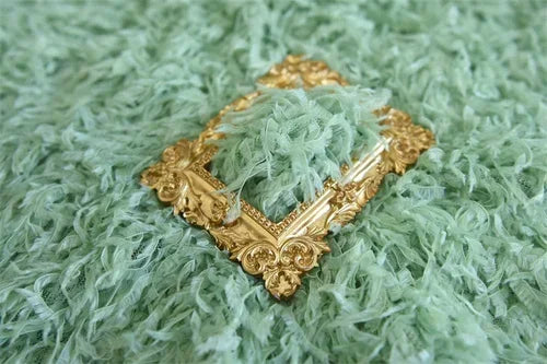 Feather Tassel Velvet Fabric Shooting Background Baby Clothes Pillow Dresses DIY Stage Apparel Designer Sewing Material Cloth