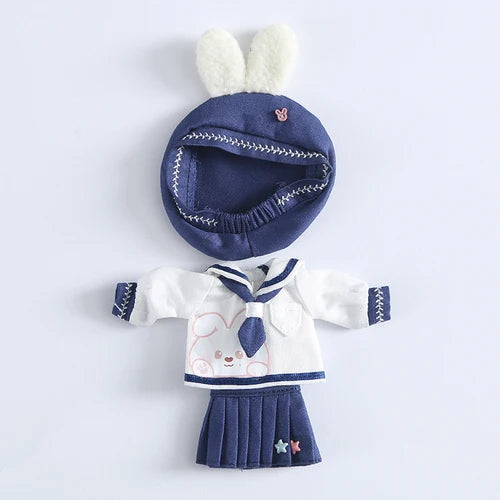 Baby Clothes Top + Hat + Pants/Skirt For 1/12 BJD,Ob11,Molly, Gsc,Body9 Doll Accessories Boys Girls Toys