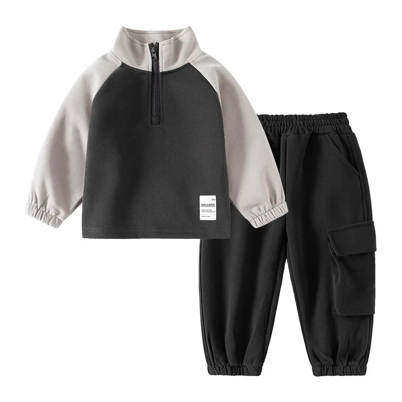 Active Boys Clothes Sets Jacket + Pants Toddler Kids Coat and Trousers Children's 2 Pieces Outfits