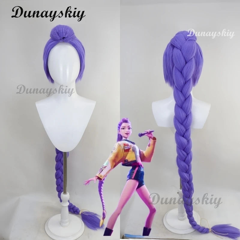 K-Pop Rumi Cosplay Costume Wig And Stage Coat Set Demon Hunter Short Outfit Sexy Halloween Roleplay Women's Group Idol Costume